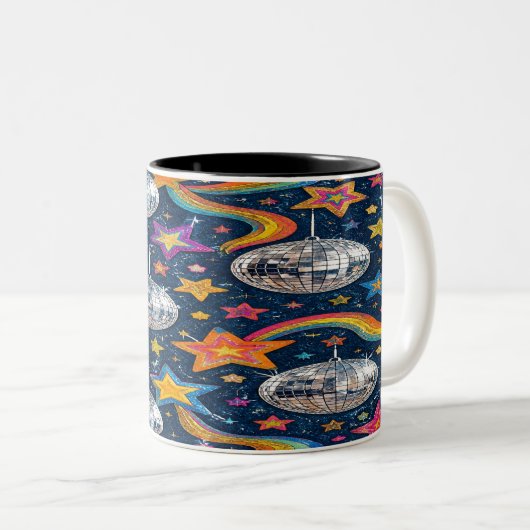 Disco Ball Stars Mug (Devant droit)