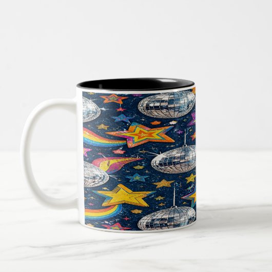 Disco Ball Stars Mug (Gauche)