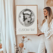 Disco Ball Wall Art gepersonaliseerd Poster