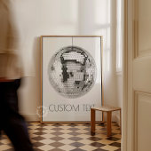Disco Ball Wall Art gepersonaliseerd Poster