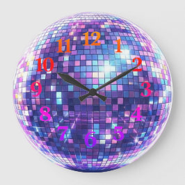 Disco Ball Wall Clock | Customizable  Grote Klok
