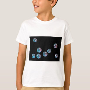 disco - ballen in lege ruimte t-shirt