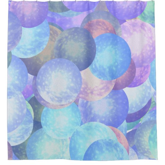 Disco-balletjes in pastelregenboogkleuren - 3D-opt Douchegordijn (Voorkant)