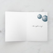 Disco Balls Blue New Year Party Kaart (Binnen)