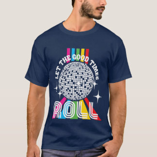Disco Balls Club Grappige Vintage Feest Retro Groo T-shirt