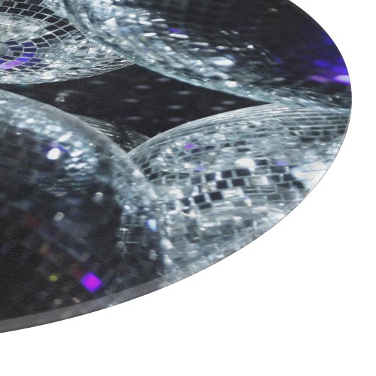 Disco Balls: Donkere feestsfeer Snijplank (Hoek)
