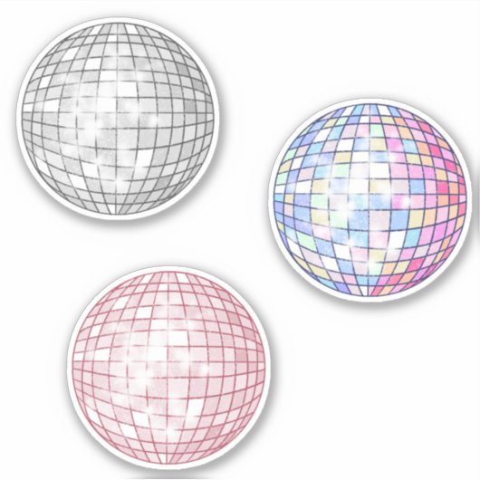 Disco Balls Sticker Set (Voorkant)
