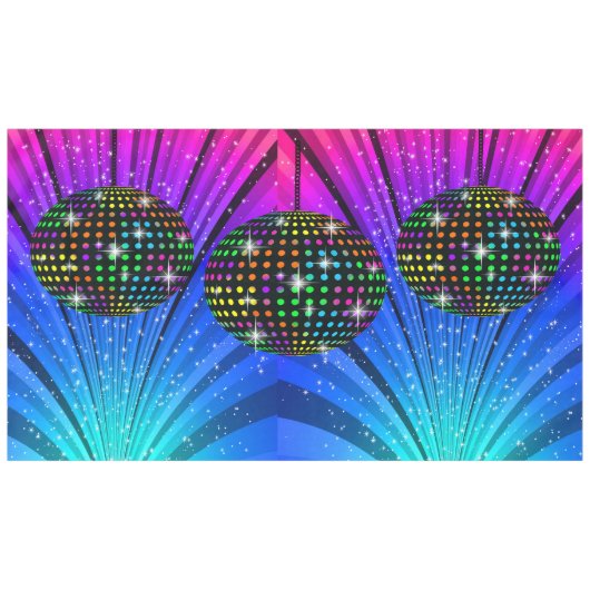 Disco Banner, Fotoprop, Tafelkleed (Voorkant (Horizontaal))