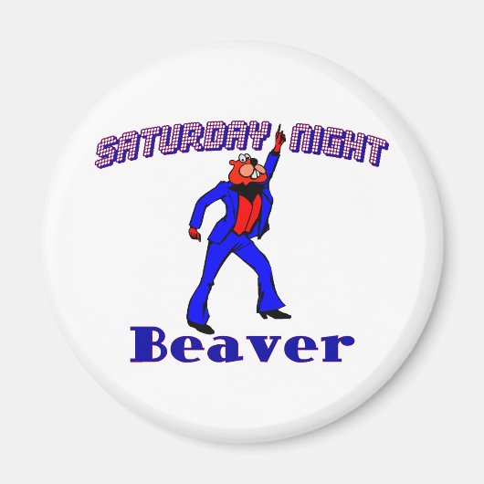 Disco Beaver Magneet (Voorkant)