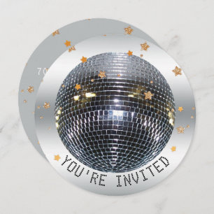 Disco Birthday Party   Disco Dance Party Circle Kaart