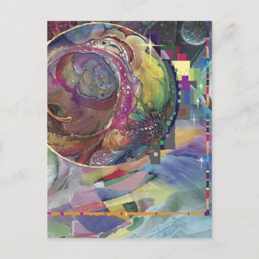 Disco Blokken** Briefkaart (Voorkant)