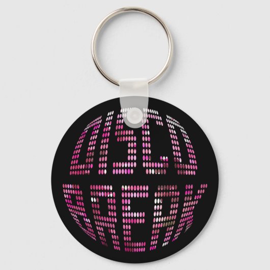 Disco Break Roze Sleutelhanger (Voorkant)