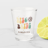 Disco Bride Name Custom Bachelorette Party Shot Glas (Voorkant)