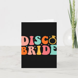 Disco Bruid Toekomst Mevrouw Groovy Retro Bachelor Kaart