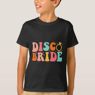 Disco Bruid Toekomst Mevrouw Groovy Retro Bachelor T-shirt