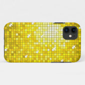 Disco Carreaux Jaune iPhone 5 coque (Dos (Horizontal))