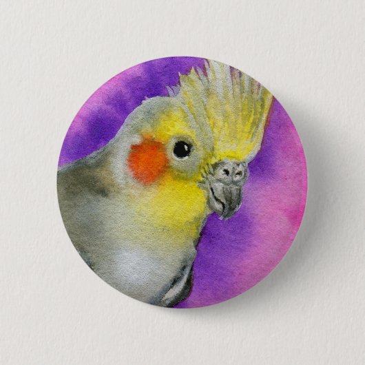 Disco Cockatiel Ronde Button 5,7 Cm (Voorkant)