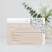 Disco Conseils et souhaits Baby shower Carte de je (Debout devant)