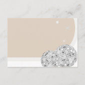 Disco Conseils et souhaits Baby shower Carte de je (Dos)