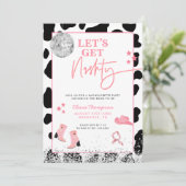 Disco Cowgirl Bachelorette Party, laten we Nashty  Kaart (Staand voorkant)