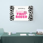 Disco Cowgirl Eerste Rodeo Spandoek (Beurs)