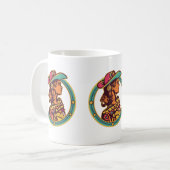 Disco Cowgirl Mug – Retro Western Autumn Vibes (Devant gauche)