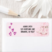 Disco Cowgirl Retouradreslabel Etiket (Insitu)