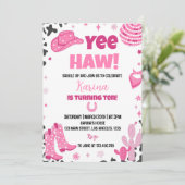 Disco Cowgirl Rodeo Western Invitation d'anniversa (Debout devant)