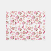 Disco Cowgirl Valentine Small Fleece Blanket (Voorkant (Horizontaal))