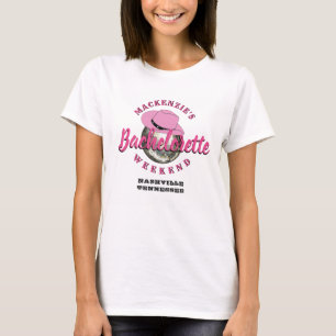 Disco Cowgirl vrijgezellenfeest weekendfeest T-shirt