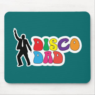 Disco Dad Mousepad - A Funny Vaderdag Gift Muismat