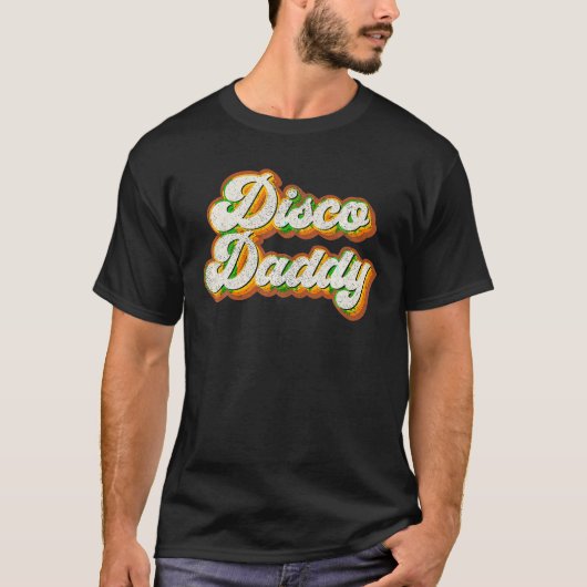 Disco Daddy Retro Matching 60 s 70s Feestkostuum T-shirt (Voorkant)
