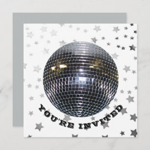 Disco Dance Birthday Party   Retro 70s Disco Party Kaart