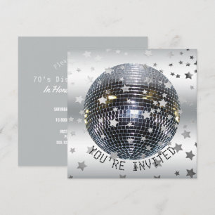 Disco Dance Birthday Party   Retro 70s Disco Party Kaart