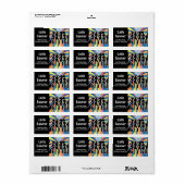 Disco Dance Étiquettes de adresse (Feuille entière)