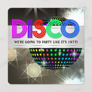 Disco Dance Feest Kaart