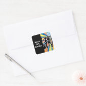 Disco Dance Verjaardagsfeestje Favoriet Labels (Envelop)