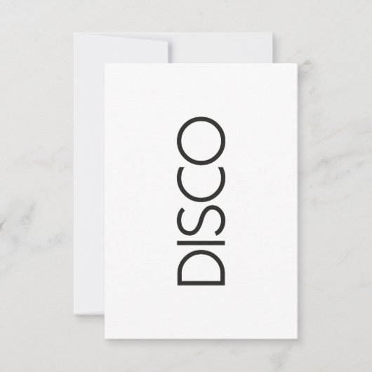 DISCO Dancing Kaart (Voorkant)
