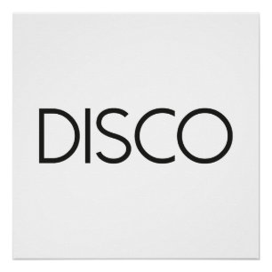 DISCO Dancing Perfect Poster