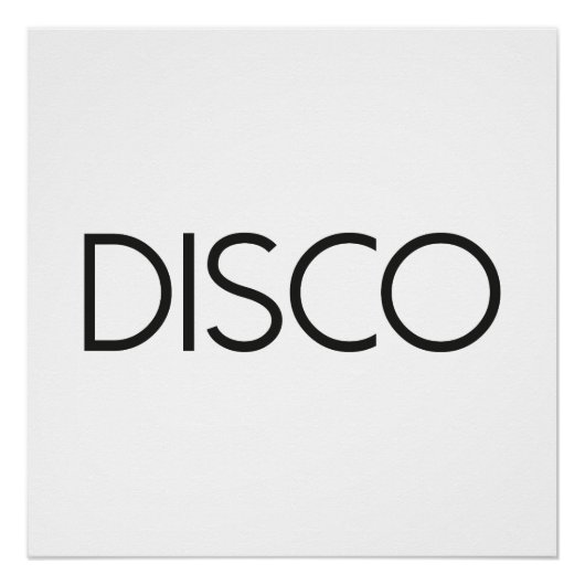DISCO Dancing Perfect Poster (Voorkant)