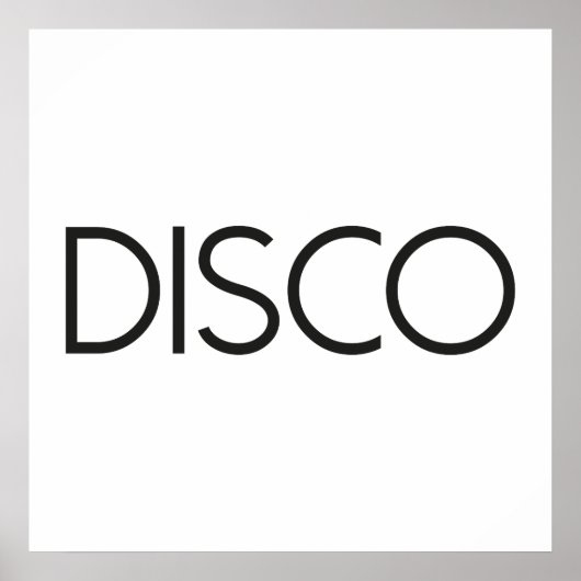 DISCO Dancing Poster (Voorkant)