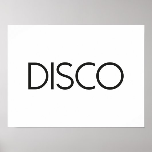 DISCO Dancing Poster (Voorkant)