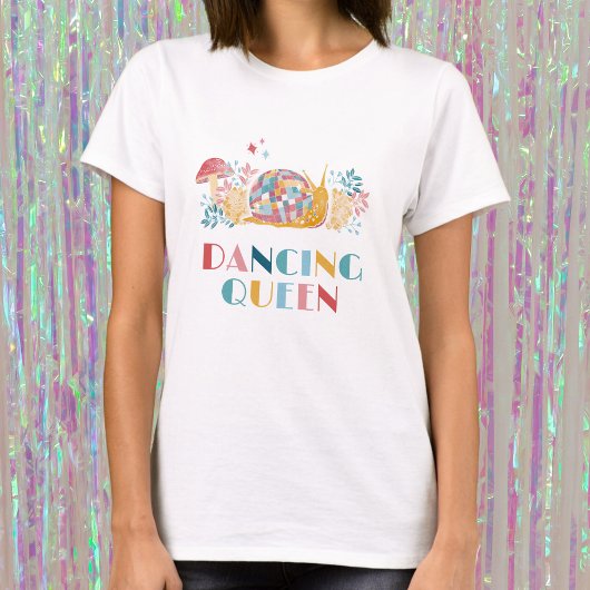 Disco Dancing Queen Snail T-shirt