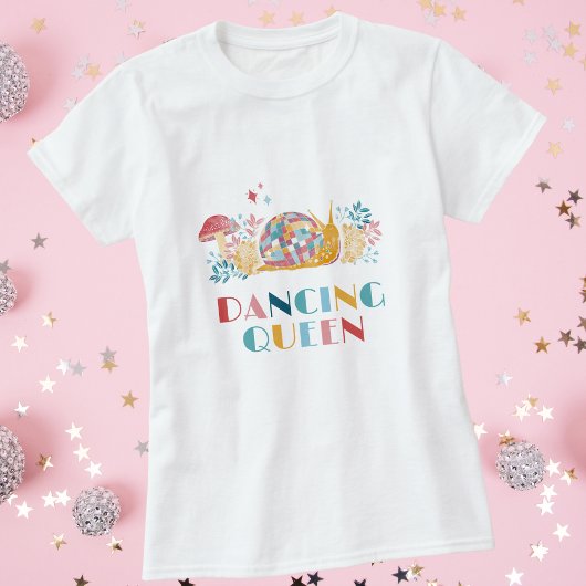 Disco Dancing Queen Snail T-shirt