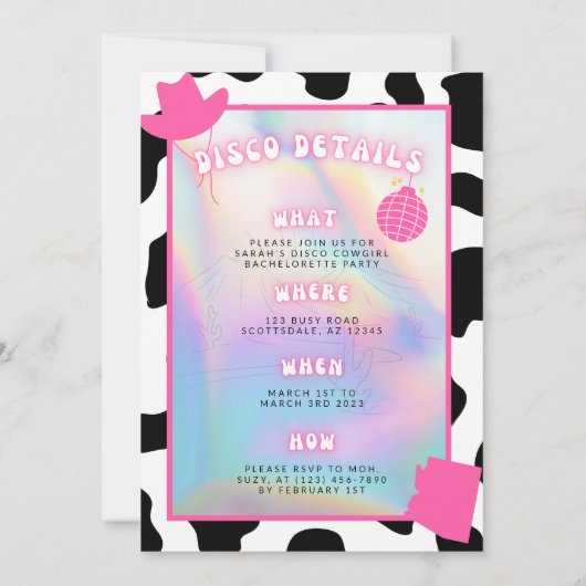 "Disco dans le désert" Invitation de Bach à Scotts (Dos)