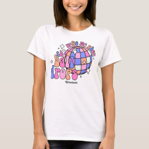 Disco Dans Retro Gelukkig Nieuwjaar Feest T-shirt