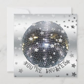 Disco Dans Verjaardagsfeestje | Retro 70er Discofe Kaart (Voorkant)