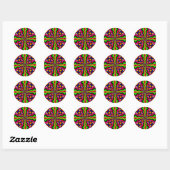 Disco Dansen Ronde Sticker (Vel)