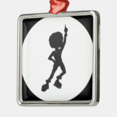 Disco-danser Metalen Ornament (Links)