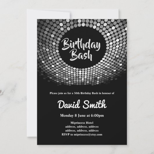 disco ,  , dansjaar bash kaart (Voorkant)